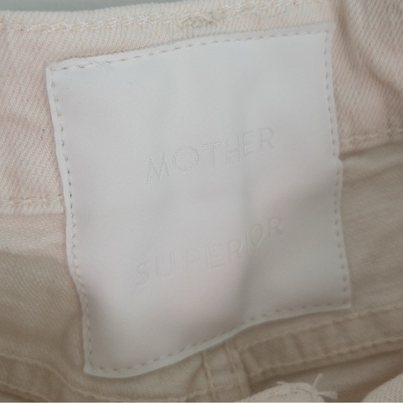 Mother Superior The Flirt Chew Jeans in White Unnatural Acts - Picture 10 of 14